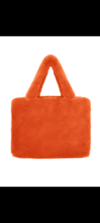 Stadstas van imitatiebont groot - oranje